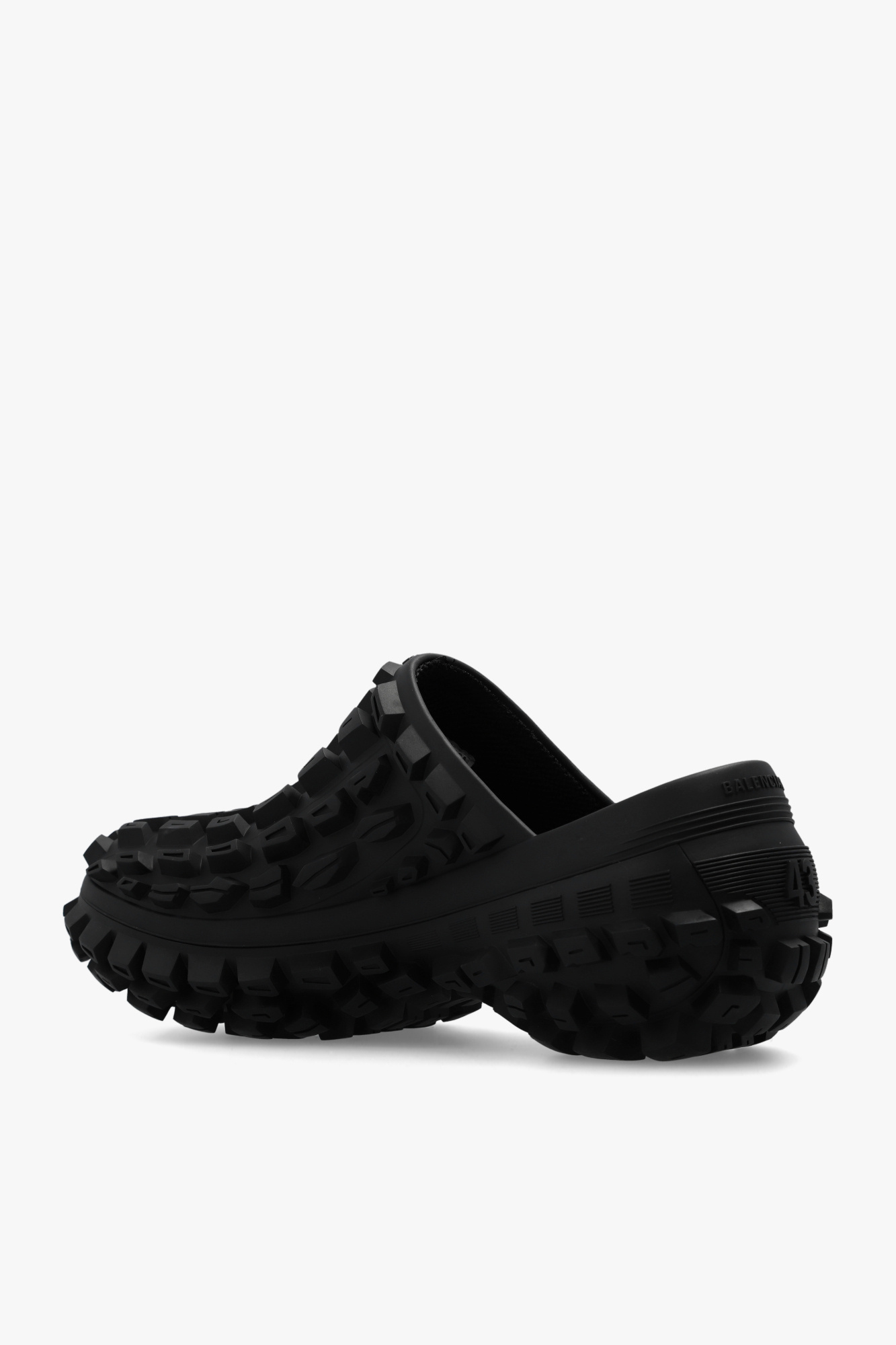 BALENCIAGA｜SLIPPERS (720762 W0FOW 1000) Men's Furry Slide Sandal in Black/white/red | Balenciaga US